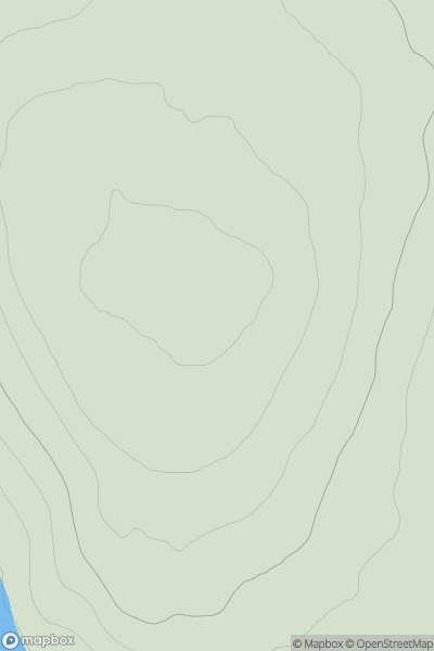 Thumbnail image for Hill of Lieurary showing contour plot for surrounding peak