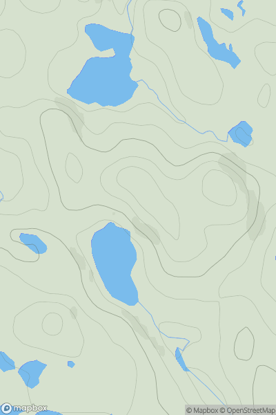 Thumbnail image for Cnoc a' Phreasain Challtuinne showing contour plot for surrounding peak