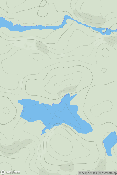 Thumbnail image for Torr a' Gheoidh showing contour plot for surrounding peak