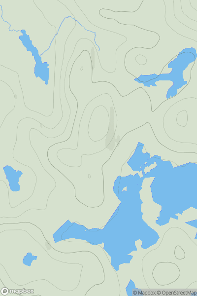 Thumbnail image for Cnoc Poll nam Muic showing contour plot for surrounding peak