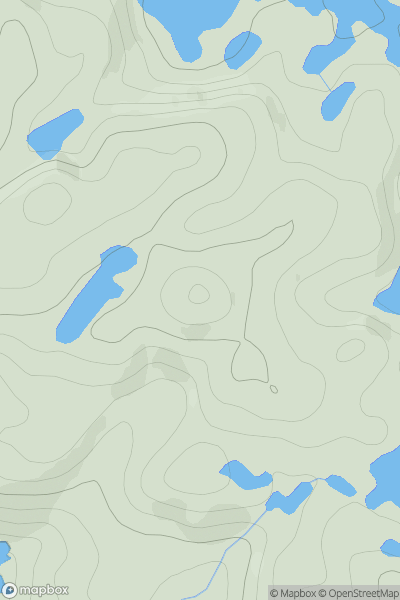 Thumbnail image for Cnoc Glac na Stairne showing contour plot for surrounding peak
