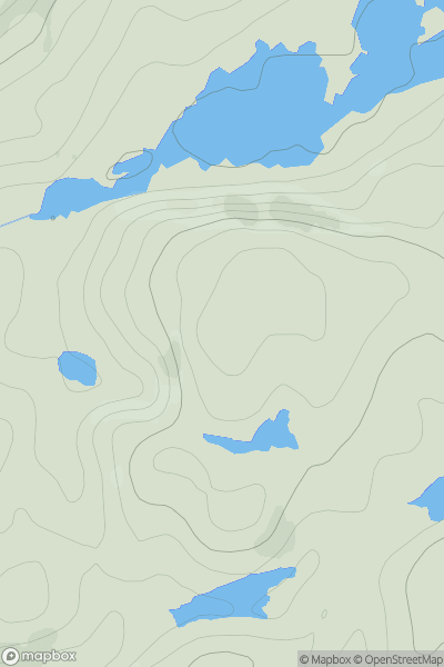 Thumbnail image for Cnoc Bad na Conaire showing contour plot for surrounding peak