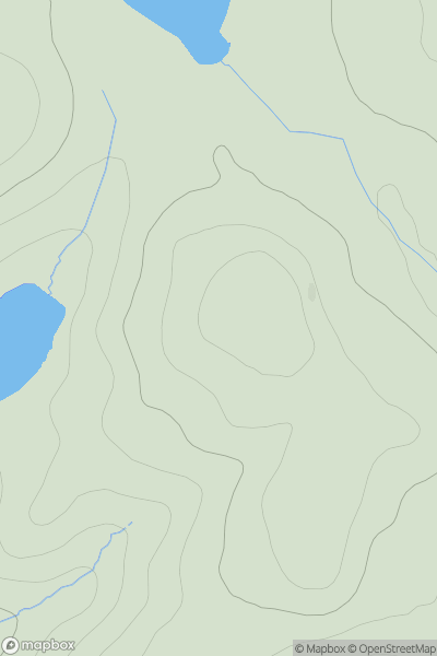 Thumbnail image for Cnoc nam Breidean showing contour plot for surrounding peak