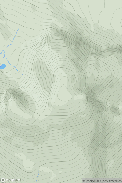 Thumbnail image for Fuar Tholl showing contour plot for surrounding peak