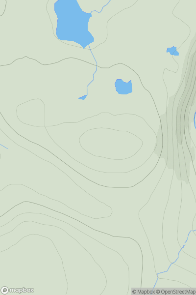Thumbnail image for Cnoc Loch na Seamraig showing contour plot for surrounding peak