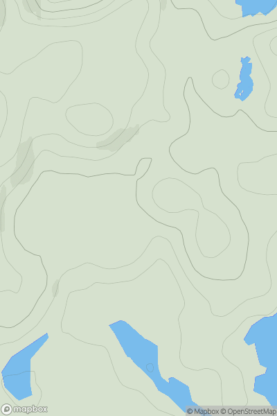 Thumbnail image for Dubh Uidh showing contour plot for surrounding peak