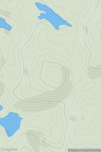 Thumbnail image for Cnoc Gleann Lochan Sal showing contour plot for surrounding peak