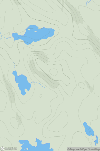 Thumbnail image for Cnoc a' Phollain Bheithe showing contour plot for surrounding peak