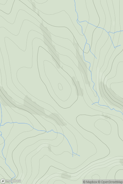 Thumbnail image for Druim Mhanais showing contour plot for surrounding peak