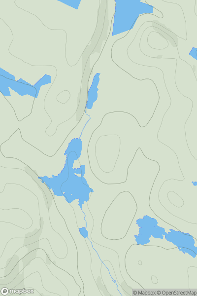 Thumbnail image for Cnoc Alltan Easain Rabail showing contour plot for surrounding peak