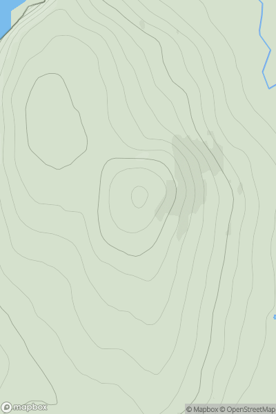 Thumbnail image for An Garbh-chnoc showing contour plot for surrounding peak