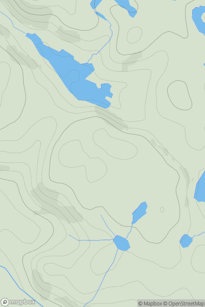 Thumbnail image for Creag a' Mhind SE Top showing contour plot for surrounding peak