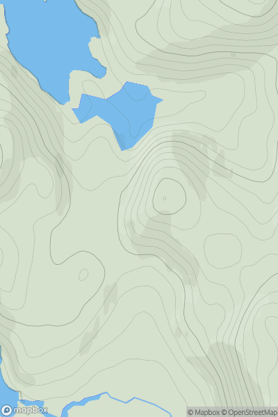 Thumbnail image for Cnoc Lochan Sal showing contour plot for surrounding peak