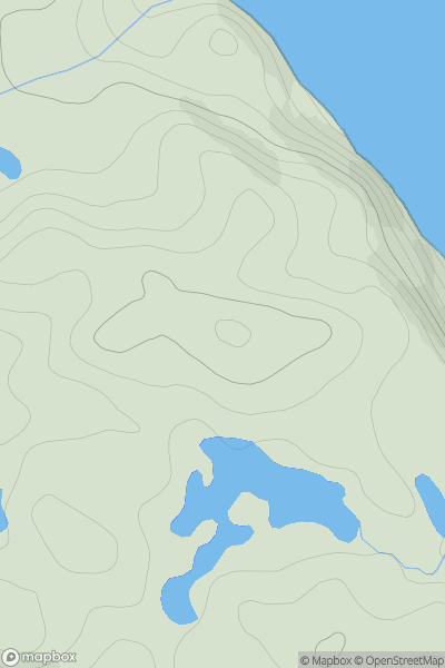 Thumbnail image for Cnoc Loch a' Chaoruinn showing contour plot for surrounding peak