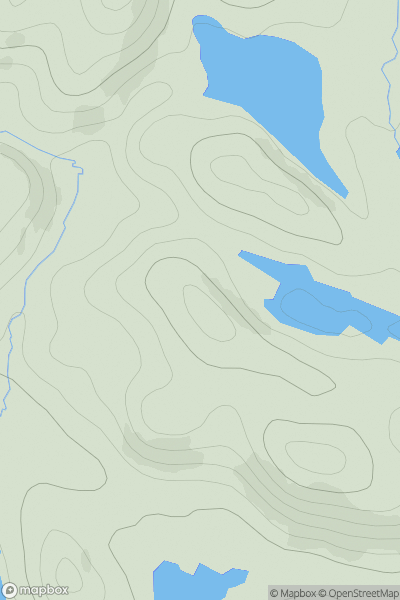 Thumbnail image for Creag Caol Lochan showing contour plot for surrounding peak