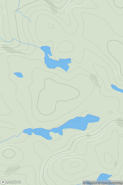 Thumbnail image for Achadh nam Brac showing contour plot for surrounding peak