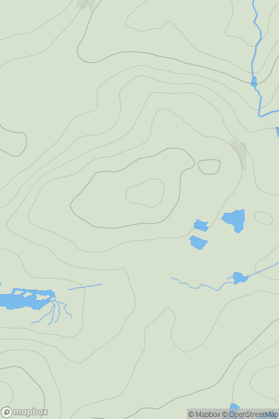 Thumbnail image for Cnoc an Easain showing contour plot for surrounding peak