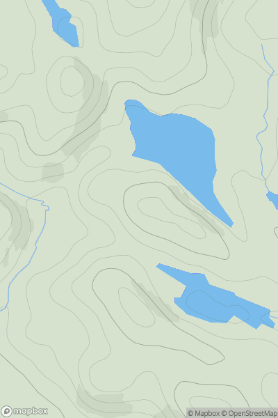 Thumbnail image for Creag Loch a' Cham Alltain showing contour plot for surrounding peak