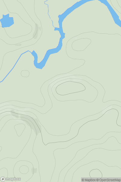 Thumbnail image for Cnoc Sheorais showing contour plot for surrounding peak