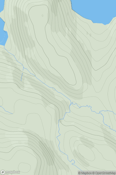 Thumbnail image for Torr a' Ghamhna showing contour plot for surrounding peak
