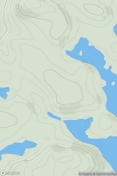 Thumbnail image for Cnoc Loch nam Brac showing contour plot for surrounding peak