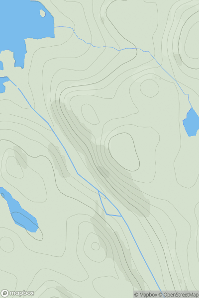 Thumbnail image for Creag Ruidh a' Choinich showing contour plot for surrounding peak