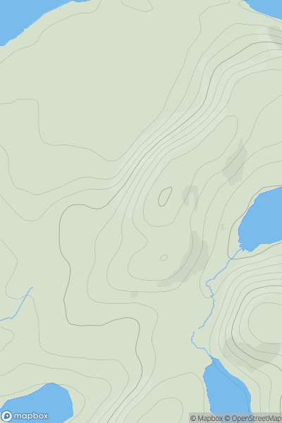 Thumbnail image for Cnoc a' Bhuthain showing contour plot for surrounding peak