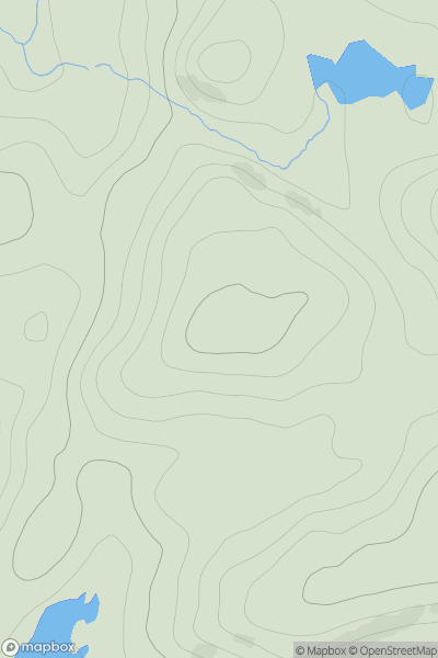 Thumbnail image for Cnoc Anndrais showing contour plot for surrounding peak