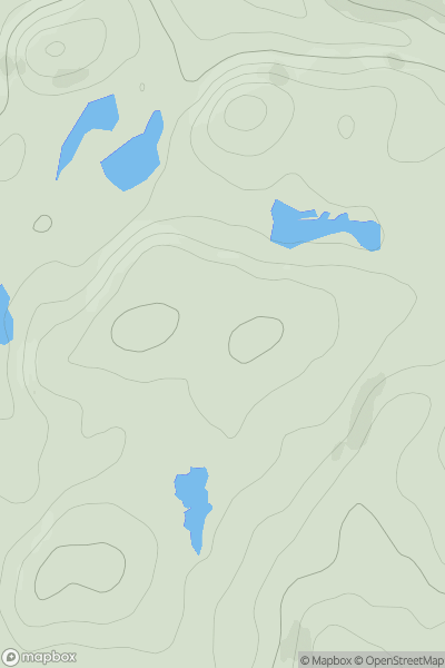 Thumbnail image for Cnoc Braonach showing contour plot for surrounding peak