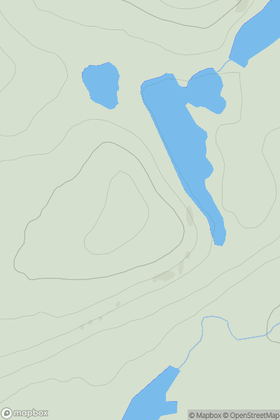 Thumbnail image for Burifa' Hill showing contour plot for surrounding peak