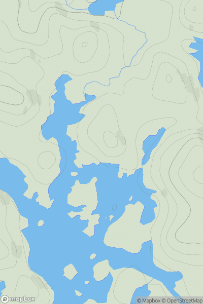 Thumbnail image for Cnoc Bagh a' Choit showing contour plot for surrounding peak