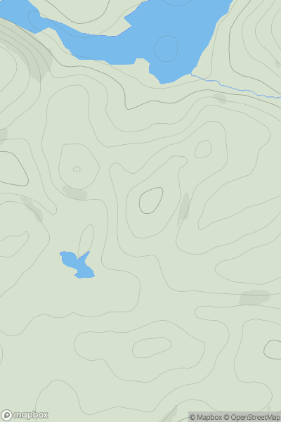 Thumbnail image for Cnoc an Aite Mhoir showing contour plot for surrounding peak