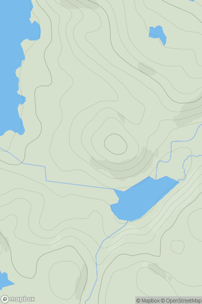 Thumbnail image for Cnoc Loch Allt nan Ramh showing contour plot for surrounding peak