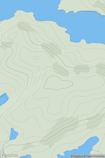 Thumbnail image for Sgeir a' Chadh showing contour plot for surrounding peak