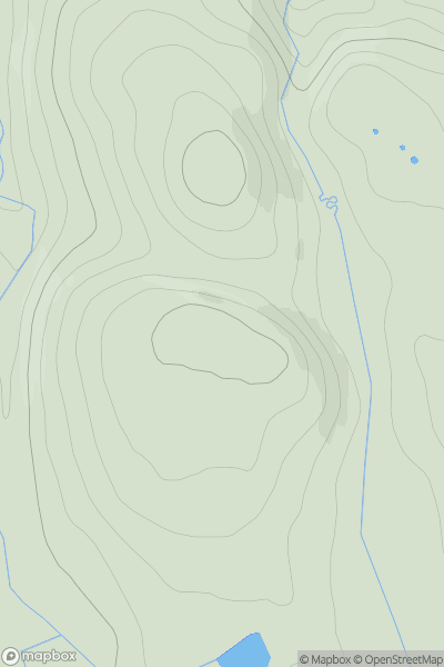 Thumbnail image for Carn na h-Uamhaig showing contour plot for surrounding peak