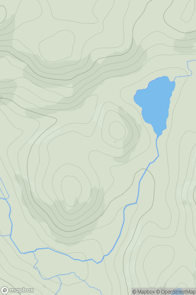 Thumbnail image for Cnoc na Dail North Top showing contour plot for surrounding peak