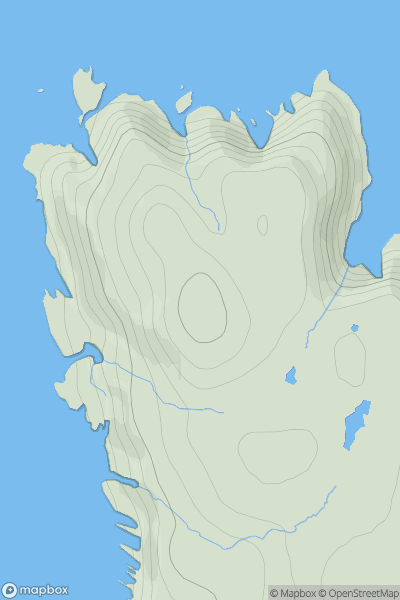 Thumbnail image for Ard Farr showing contour plot for surrounding peak