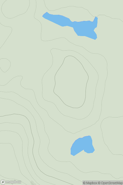 Thumbnail image for Cnoc Altandhu showing contour plot for surrounding peak