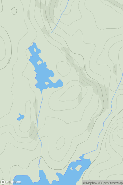 Thumbnail image for Cnoc na Claise Fearna showing contour plot for surrounding peak