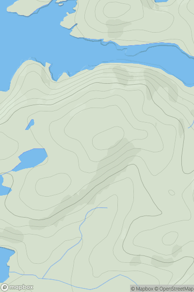 Thumbnail image for Cnoc an Rubha showing contour plot for surrounding peak