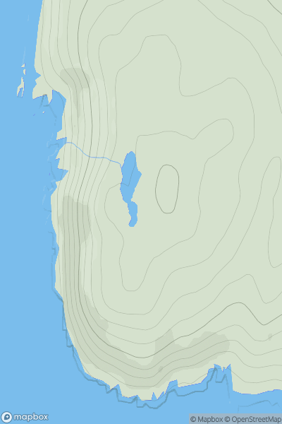 Thumbnail image for Cnoc Poll a' Mhuilt showing contour plot for surrounding peak