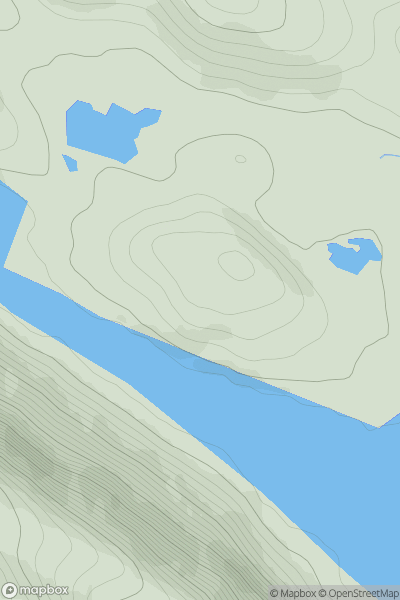 Thumbnail image for Cnoc Grosvenor showing contour plot for surrounding peak
