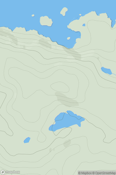 Thumbnail image for Cnoc Leathad an Lochain showing contour plot for surrounding peak