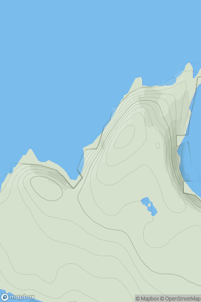 Thumbnail image for Faraid Head showing contour plot for surrounding peak