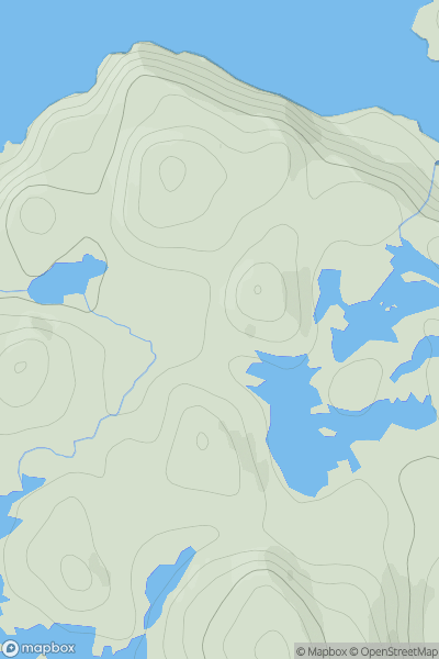 Thumbnail image for An Socach SE Top showing contour plot for surrounding peak