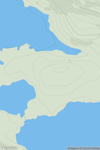 Thumbnail image for Cnoc Loch Bad na h-Achlaise showing contour plot for surrounding peak