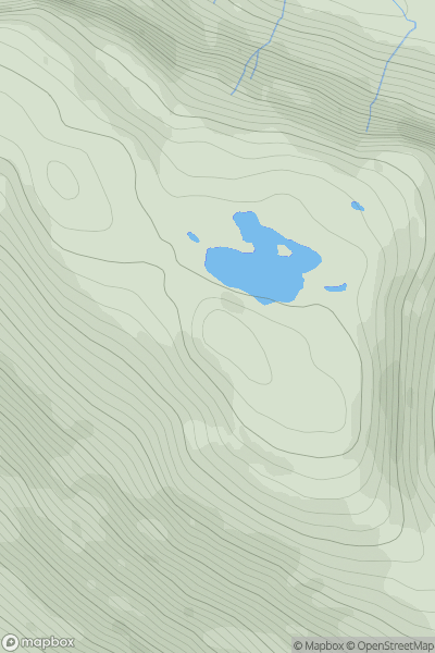 Thumbnail image for Ben Shieldaig showing contour plot for surrounding peak