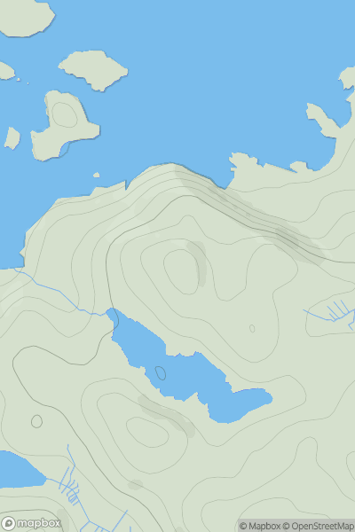 Thumbnail image for Cnoc an t-Sean Eoin showing contour plot for surrounding peak