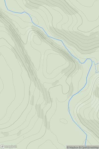 Thumbnail image for Creag nan Suidheag Mor showing contour plot for surrounding peak