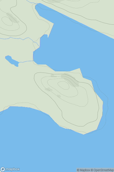 Thumbnail image for Rubh Aird a' Mhadaidh showing contour plot for surrounding peak